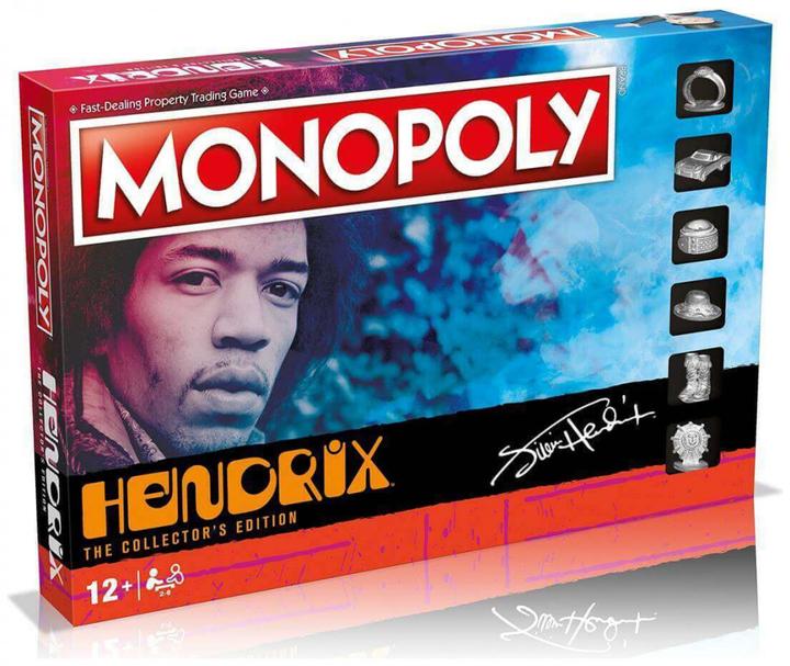 Monopoly Jimi Hendrix Board Game, Advance to Band of Gypsys, Electric Ladyland and Axis Bold as love
