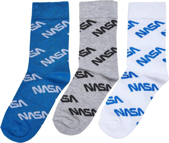 Immagine prodotto Mister Tee Calzini NASA Allover per bambini, confezione da 3 pezzi - 20765 (confezione da 3, 27 - 30)