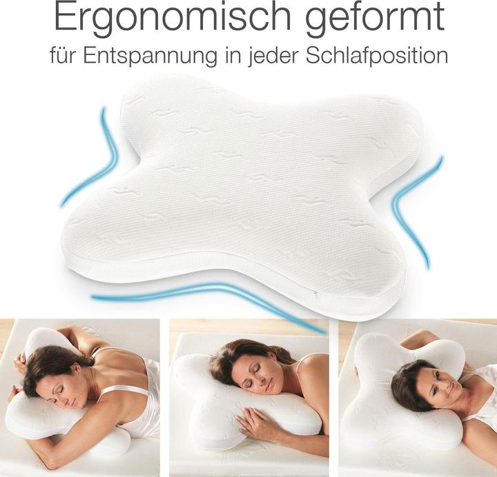 Image du produit Bestschlaf Visko-Schmetterlings-Kissen (52 x 62 cm)