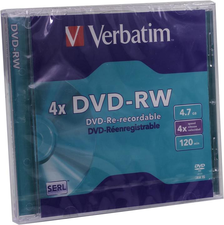 Immagine prodotto Verbatim DVD-RW, 4x, 4,7GB, confezione da 5 (5 x)