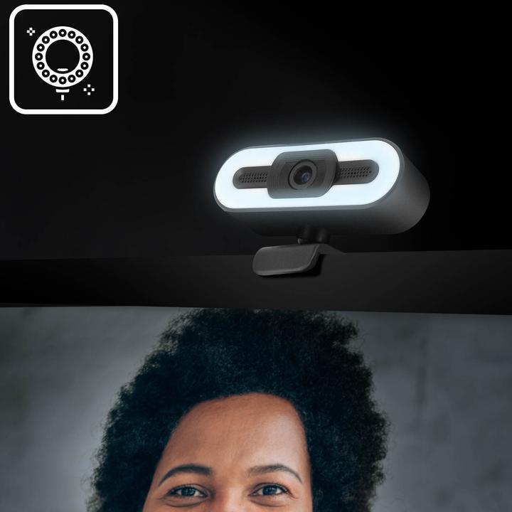 Immagine prodotto Avizar Webcam streaming 1080P HD grandangolare con luce LED e microfono - Nero (2 Mpx)