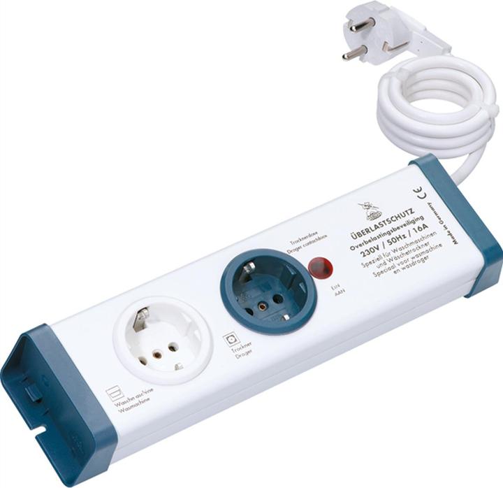Actual product image Bachmann Overload protection power strip series 8110, 2-fold (2 x, CEE 7/3, 1.50 m)