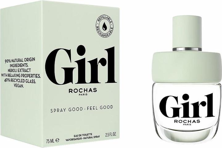 Actual product image Rochas Girl Eau De Toilette Spray 75ml Refillable (Eau de toilette, 75 ml)