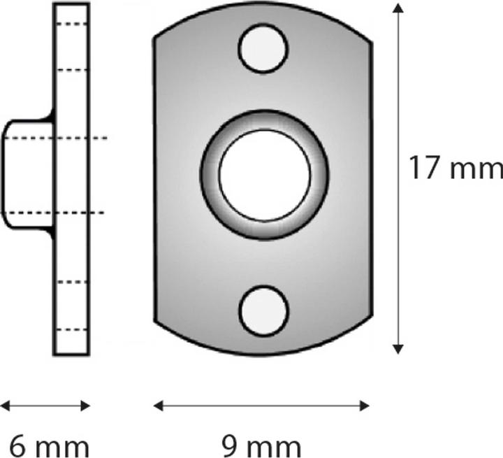 Actual product image Aeronaut Anschraubmutter M4 ( Einschlagmutter) 10 Stück (M4)