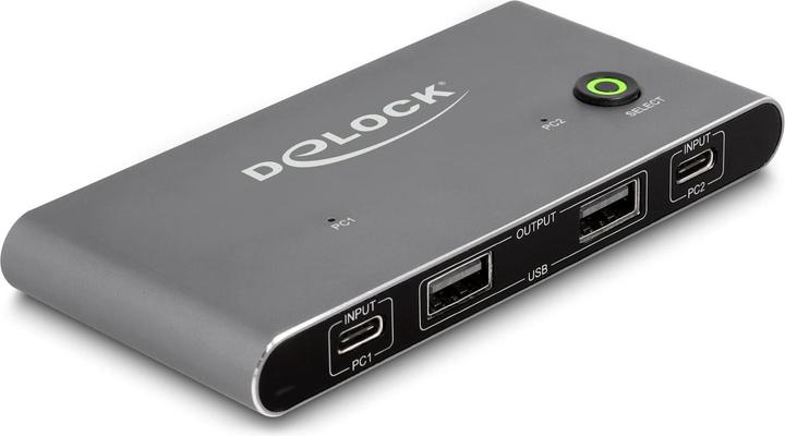 Productafbeelding Delock USB-C™ KVM-switch naar DisplayPort 8K 30 Hz met USB 2.0