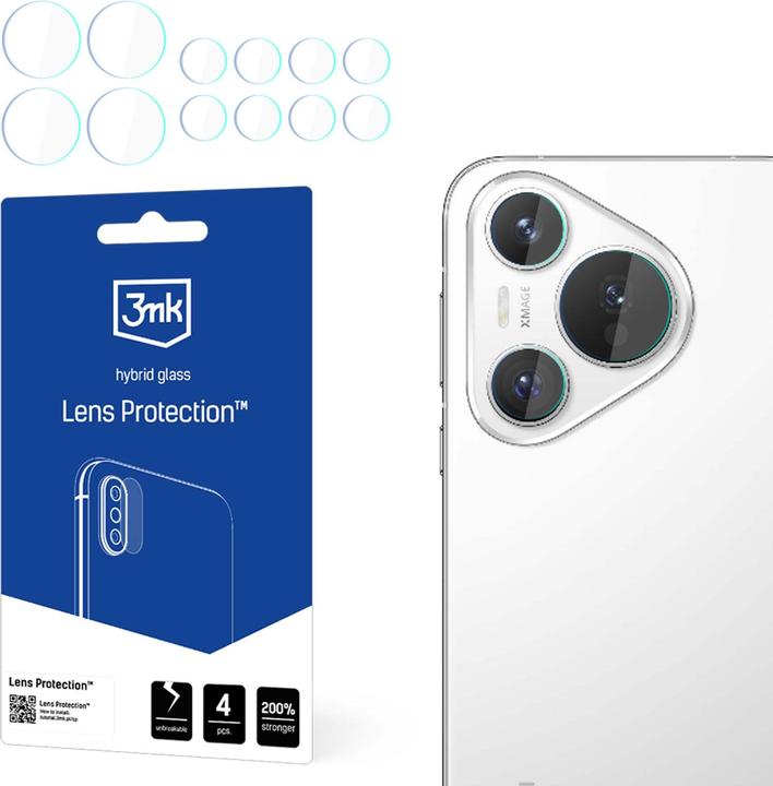 Image du produit 3MK Lens Protect Huawei Pura 70 Pro /70 Pro+ Ochrona na obiektyw aparatu 4szt (4 pièce(s), Vivo X70 Pro+, Honor 70 Pro)