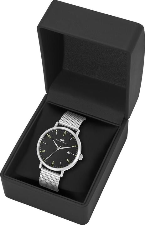 Immagine prodotto Orologio al quarzo Arakon II in acciaio inox argento - 34086 (Orologio da polso analogico, 42 mm)