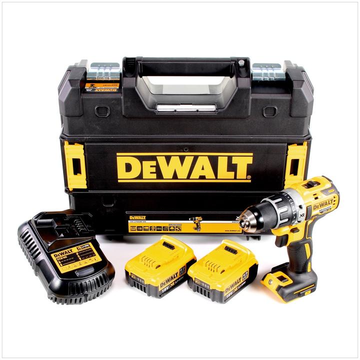 Produktbild DeWalt DCD 791 M2 Akku Bohrschrauber Brushless 18V 70 Nm + 2x Akkus 4,0 Ah + 1x Ladegerät in TSTAK (Akkubetrieb)