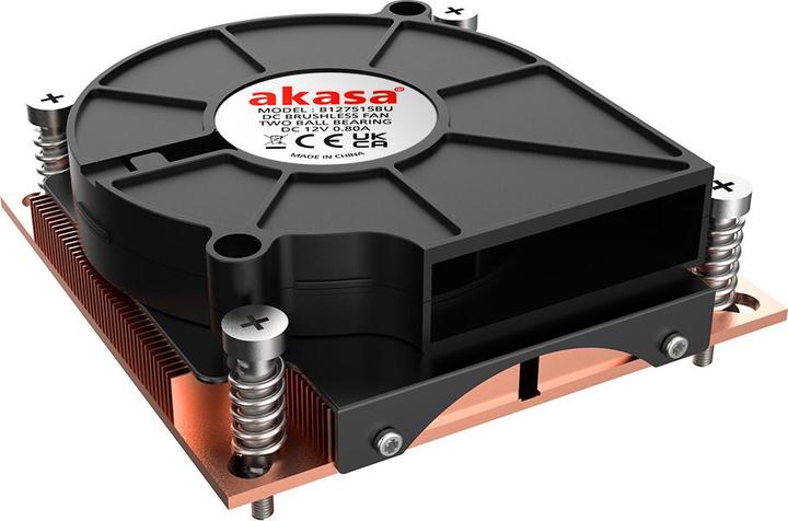 Actual product image Akasa AK-CC7401BP01 computer cooling system Processor Air cooler Black 1 pc(s) (30.50 mm)
