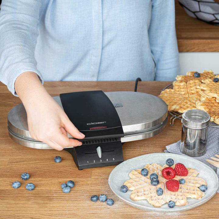 Produktbild Cloer 1329 Doppelwaffeleisen, Edelstahl