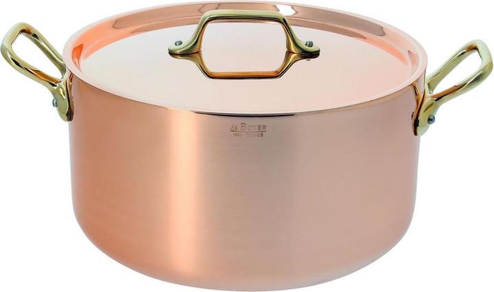 Actual product image de Buyer Inocuivre roasting pan with lid (16 cm, Casserole + Stewpot, Stainless steel, Copper)