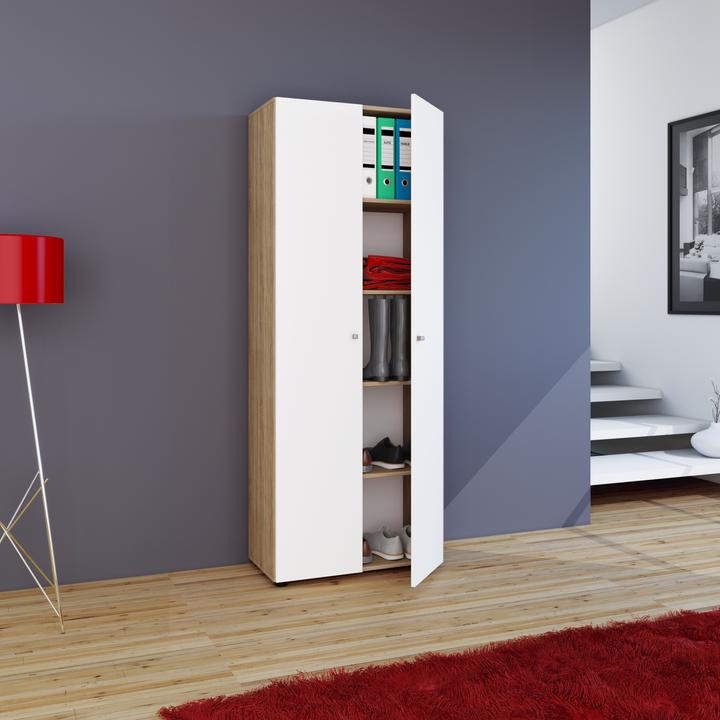 Produktbild VCM Holz Mehrzweckschrank Vandol mit Drehtüren (70 x 40 cm)