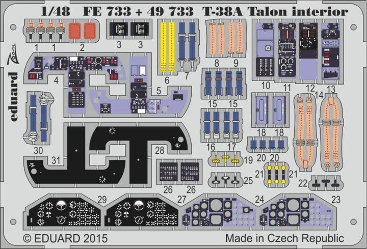 Produktbild Eduard T-38A Talon interior for Wolfpack