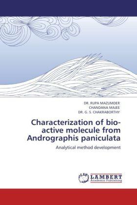 Actual product image Characterization of bio-active molecule from Andrographis paniculata (German, Rupa Mazumder, G. S. Chakraborthy, Chandana Majee, 2011)