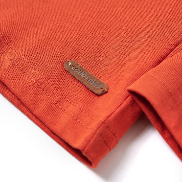Immagine prodotto VidaXL Camicia da bambino a maniche lunghe arancione 116,Materiale: 100 (116)