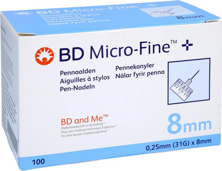 Produktbild BD MICRO FINE+8 Nadeln 110x0,25x8mm, 110 St KAN