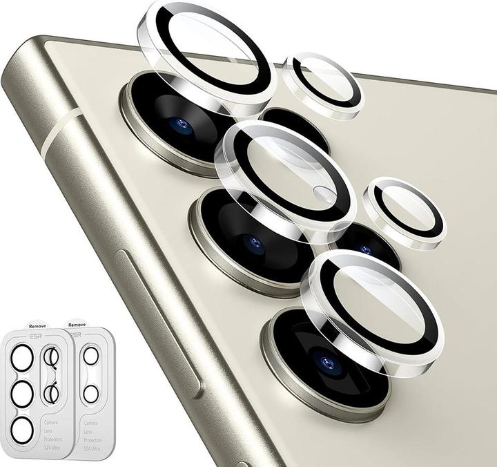 Produktbild ESR - Lens Protector Tempered Glass (2 pack) - Samsung Galaxy S24 Ultra - Clear (2 Stück, Samsung Galaxy S24 Ultra)