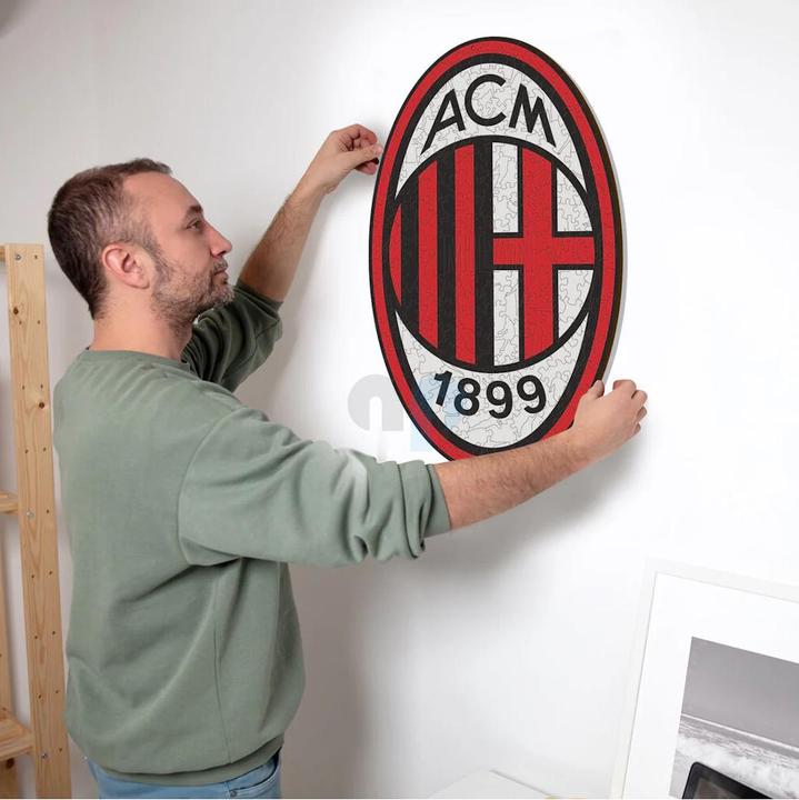 Actual product image Iconic AC Milan - Logo - Wooden Puzzle Size S (150 pieces) (150 pieces)
