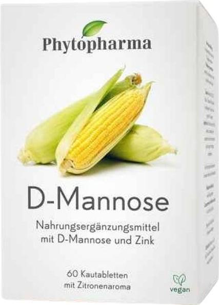 Immagine prodotto Phytopharma DMannosio puro 1000mg (60 Pezzo/i, 401.38 ml, 121 g)