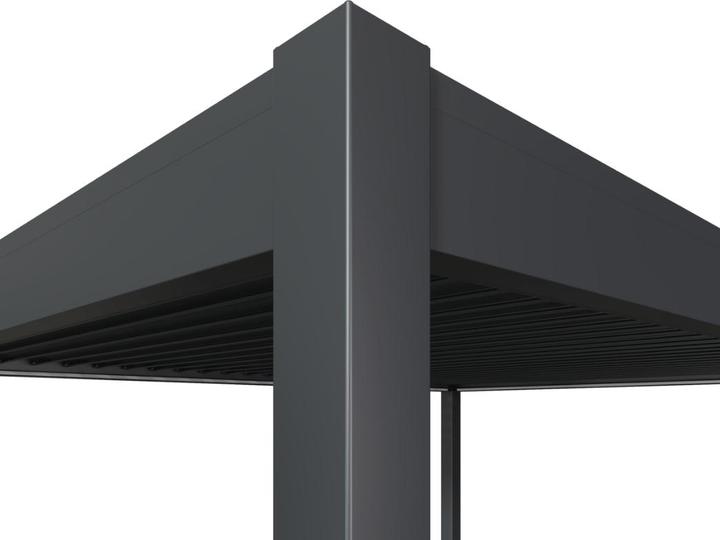 Actual product image Weide Electric pergola 4x6m anthracite with LED (600 cm, 400 cm)