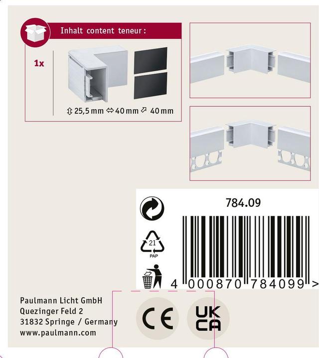 Produktbild Paulmann LumiTiles Profil Top