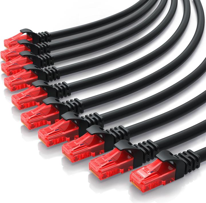Produktbild CSL CAT.6 Netzwerkkabel - Ethernet Gigabit Lan Kabel RJ45 - Patchkabel - komp. CAT.5 CAT.6 CAT.7 CAT.8 (UTP, CAT6, 0.25 m)