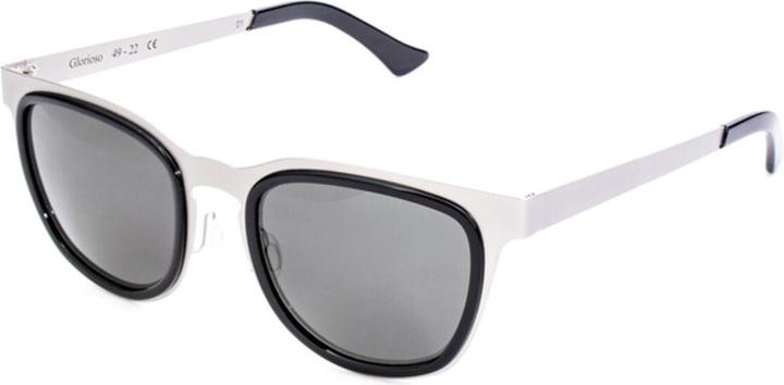 L.G.R Unisex-Sonnenbrille GLORIOSO-SILVER-01 Ø 49 mm