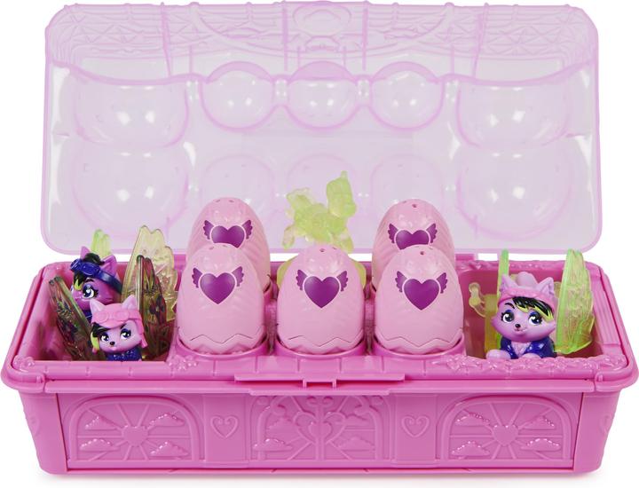 Immagine prodotto Hatchimals Cartone per uova Rainbowcation con famiglia di lupi, playset con 10 figure CollEGGtibles e 2 Zu