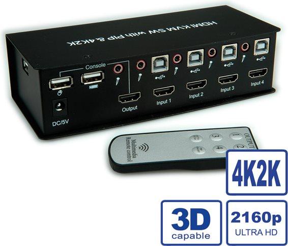 Actual product image Value Audio Switch with USB hub