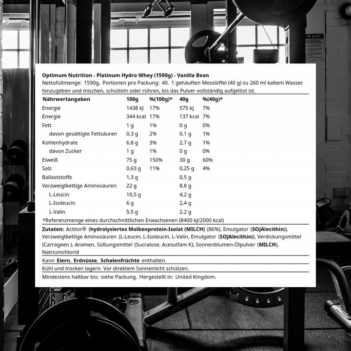 Image du produit Optimum Nutrition Lactosérum de platine (Vanille, 1 pcs, 1590 g)