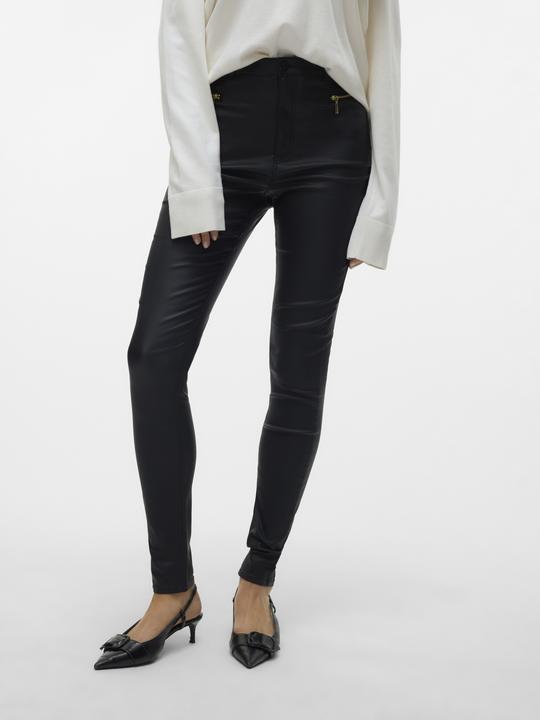 Image du produit Vero Moda VMLOA HR SKINNY COATED ZIPPER PANT EXC Pantalon (30)