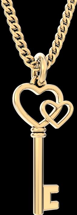 MTM Collier Love Key (Laiton, Or 18k)