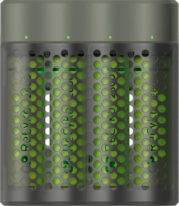 Actual product image GP Batteries ReCyko M451/270 4-Port USB Ladegerät inkl.4xAA NiMh 2600mAh (5 pcs., AA, 2600 mAh, Rechargeable battery)