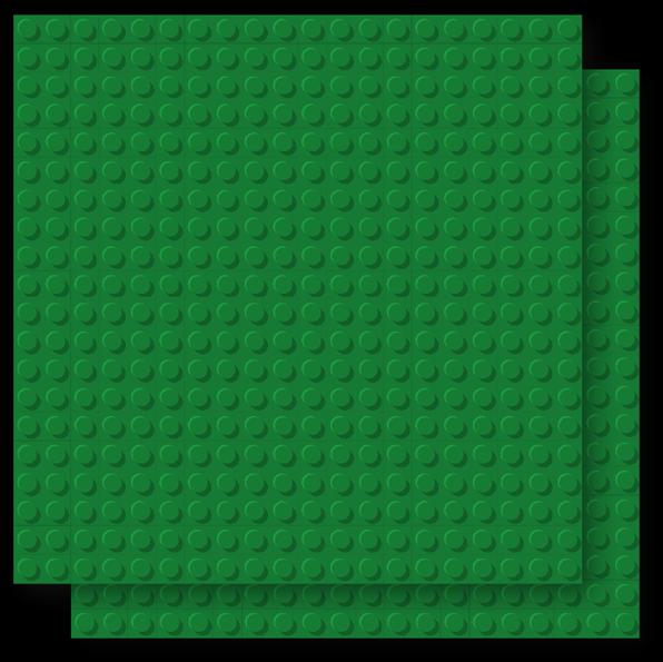 Actual product image Brixies Building board 20x20 Basic double pack green