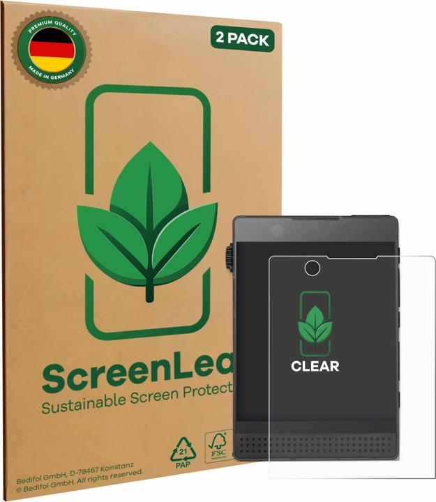 Immagine prodotto ScreenLeaf Pellicola protettiva sostenibile Pellicola protettiva dello schermo chiara trasparente (2 Pezzo/i, Telefono leggero 3)
