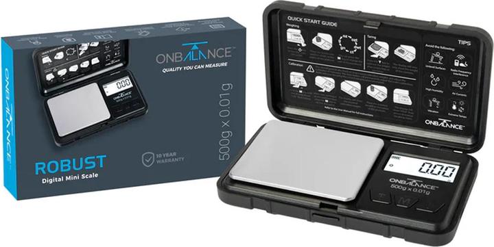 Image du produit OnBalance On Balance Robust Pocketscale 500 x 0.01g Noir