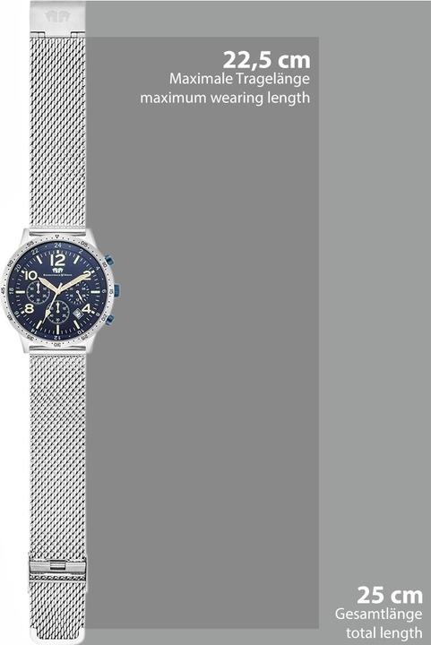 Immagine prodotto Cronografo da uomo Flight Captain in acciaio inossidabile - 34126 (Cronografo, 43.80 mm)