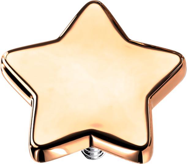 Star Piercing Dermal Anchor Stern rosegold (ohne Messing, Chirurgenstahl 316L)