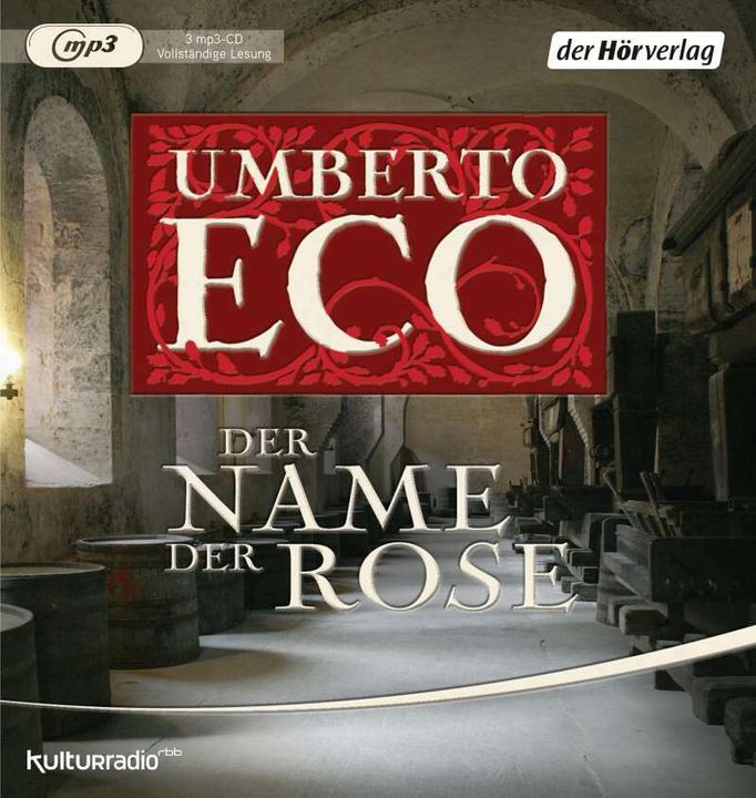 Actual product image The name of the rose (Umberto Eco, Burkhart Kroeber, Gert Heidenreich, German)