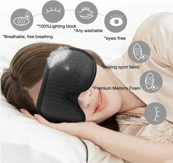 Produktbild Swissdetector 3D-Schlafmaske verstellbar - grün (Schlafmaske)