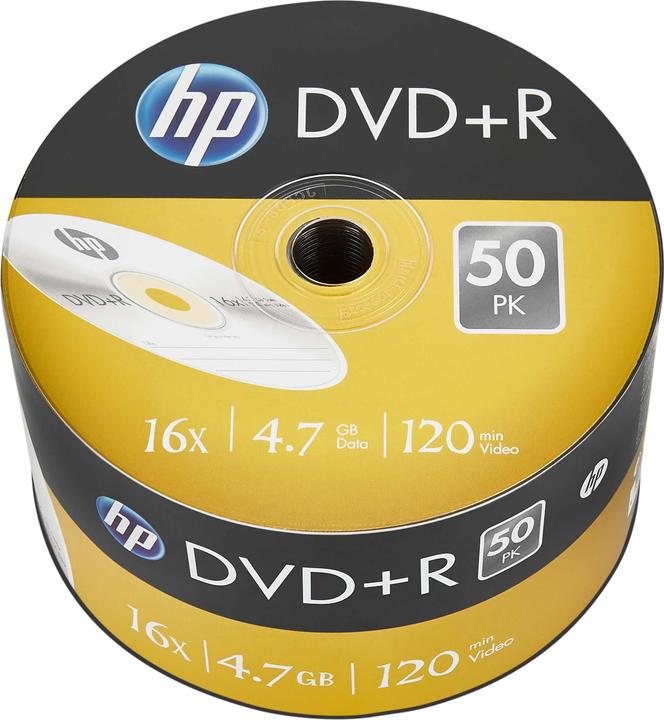 Image du produit HP DVD+R 4.7GB/120Min/16x Bulk Pack (50 Disc) (50 x)