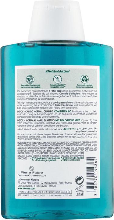 Produktbild Klorane Detox-Shampoo mit BIO-Wasserminze (200 ml, Flüssiges Shampoo)
