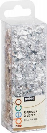 Actual product image Pebeo Deco Gold Flakes Silver (Silver)
