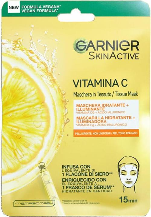 Immagine prodotto Garnier Maschera in tessuto SKINACTIVE VITAMINA C 1 ora