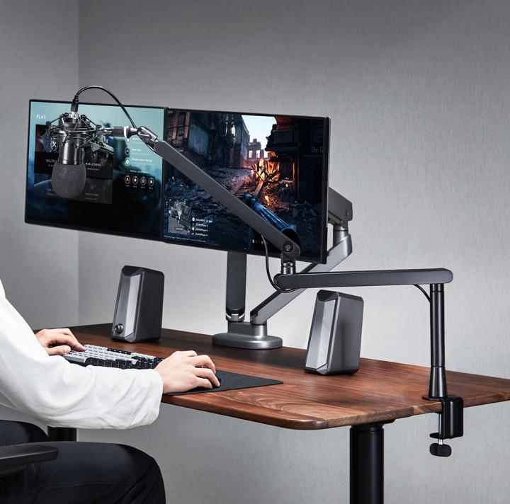Produktbild Deltaco Gaming Low-Profile Tischhalterung für Streaming Mikrofone
