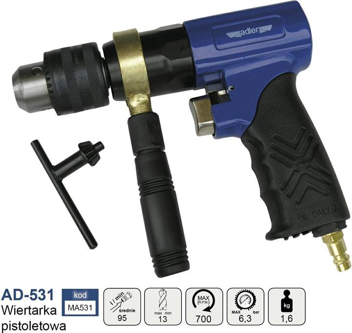 Actual product image MGA Adler Pneumatyczna Wiertarka Pistoletowa Ad-531