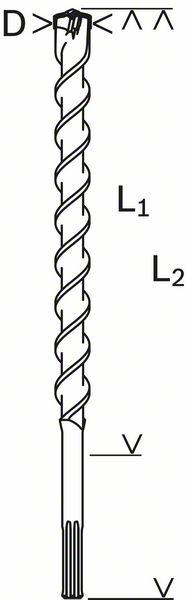 Image du produit Bosch Professional Zubehör Marteau perforateur en carbure 19 mm (19 mm)