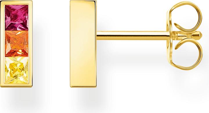Produktbild Thomas Sabo Ohrstecker Bunte Steine Gold (925er Silber)