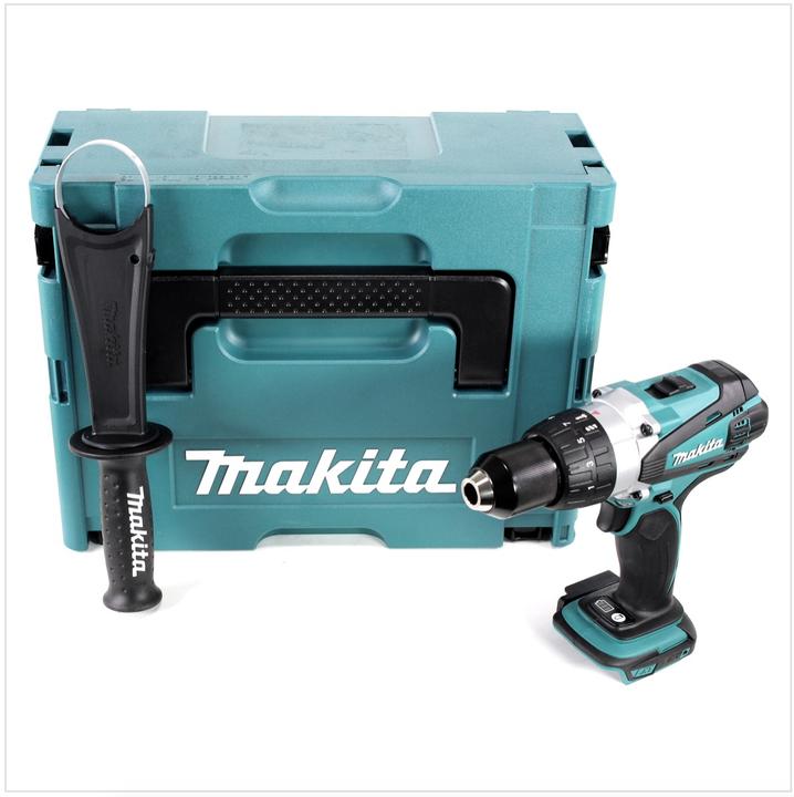 Produktbild Makita DDF 458 ZJ 18V Akku Bohrschrauber 91 Nm Solo im Makpac ohne Akku und Ladegerät (Akkubetrieb)