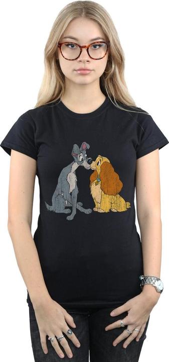 Produktbild Disney Lady And The Tramp Distressed Kiss TShirt (S)
